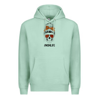 Seafoam Glitter Western Patterned Mom Skull Premium Hoodie - Bettercallsaul