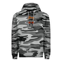 Slate Camo Glitter Western Patterned Mom Skull Premium Hoodie - Bettercallsaul