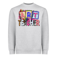 Heather Grey art teacher Heavyweight Sweatshirt - AdoDesignShop