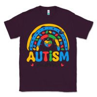 Plum proud autism mom rainbow Classic Tee - CowhideDigitalArt