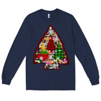 Navy arrowhead christmas trees Long Sleeve Tee - AdoDesignShop