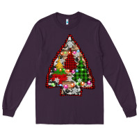Plum arrowhead christmas trees Long Sleeve Tee - AdoDesignShop