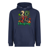 Navy 2024 family christmas Heavyweight Hoodie - MaliasSmallBusiness
