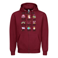 Burgundy christian easter Zipper Hoodie - MaliasSmallBusiness