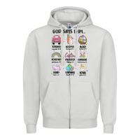 Dove Grey christian easter Zipper Hoodie - MaliasSmallBusiness