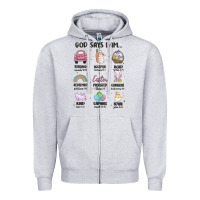 Heather Grey christian easter Zipper Hoodie - MaliasSmallBusiness