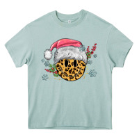 Arona leopard smiley face Heavy Core Tee - MaliasSmallBusiness