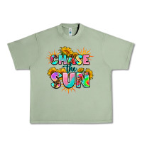 Oil Green chase the sun Urban Heavy Tee - AdoDesignShop