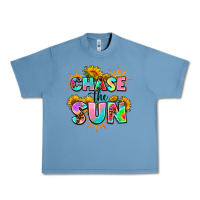 Pebble Blue chase the sun Urban Heavy Tee - AdoDesignShop