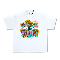 White chase the sun Urban Heavy Tee - AdoDesignShop