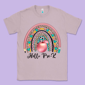 Hello Pre K Classic Tee Designed By Jahusdesignshop