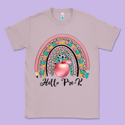 Hello Pre K Classic Tee Designed By Jahusdesignshop
