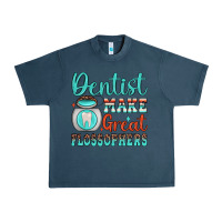 Midnight Navy dentist make great flossophers Urban Heavy Tee - JahusDesignShop