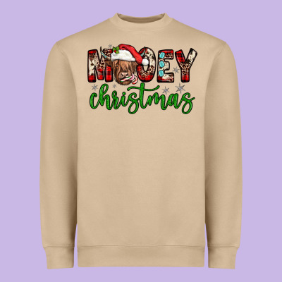 Mooey Christmas Heavyweight Sweatshirt Designed By Jahusdesignshop