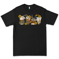 Black skeleton hands coffee cups Premium Tee - texasbilliewilder