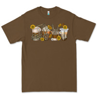 Cacao skeleton hands coffee cups Premium Tee - texasbilliewilder