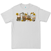 Dove Grey skeleton hands coffee cups Premium Tee - texasbilliewilder