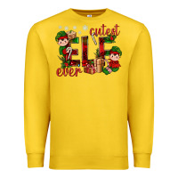 Lemon Cutest Elf Ever Christmas Premium Sweatshirt - BundleAndBundleShop