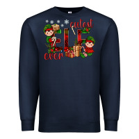 Navy Cutest Elf Ever Christmas Premium Sweatshirt - BundleAndBundleShop