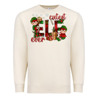 Sandshell Cutest Elf Ever Christmas Premium Sweatshirt - BundleAndBundleShop