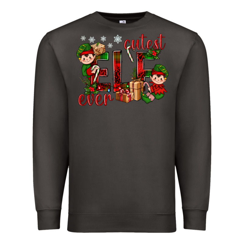 Cutest Elf Ever Christmas Premium Sweatshirt by BundleAndBundleShop | Teevron