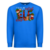True Royal Cutest Elf Ever Christmas Premium Sweatshirt - BundleAndBundleShop