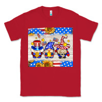 Red American gnomes Classic Tee - AdoDesignShop