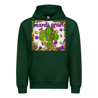 Forest Green Mardi Gras Fleur De Lis tumbler Urban Hoodie - HowdyJamesFarm