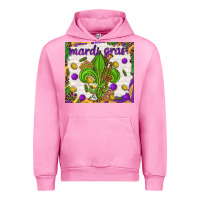 Fuchsia Pink Mardi Gras Fleur De Lis tumbler Urban Hoodie - HowdyJamesFarm