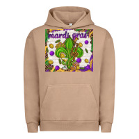 Pigment Burro Mardi Gras Fleur De Lis tumbler Urban Hoodie - HowdyJamesFarm