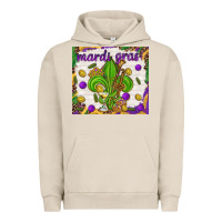 Pigment French Oak Mardi Gras Fleur De Lis tumbler Urban Hoodie - HowdyJamesFarm