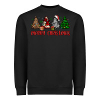 Black merry christmas tree Heavyweight Sweatshirt - JahusDesignShop