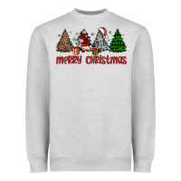 Heather Grey merry christmas tree Heavyweight Sweatshirt - JahusDesignShop