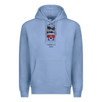 Glitter American Flag Patterned American Mom Skull Premium Hoodie | Teevron