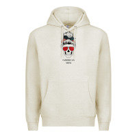 Oatmeal Heather Glitter American Flag Patterned American Mom Skull Premium Hoodie - Bettercallsaul