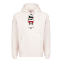 Pale Pink Glitter American Flag Patterned American Mom Skull Premium Hoodie - Bettercallsaul