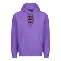 Purple Glitter American Flag Patterned American Mom Skull Premium Hoodie - Bettercallsaul