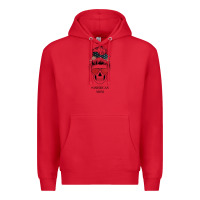 Red Glitter American Flag Patterned American Mom Skull Premium Hoodie - Bettercallsaul
