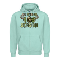 Seafoam hunting season Zipper Hoodie - MaliasSmallBusiness