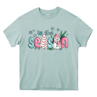 Arona tis the season snowman and christmas cake Heavy Core Tee - MaliasSmallBusiness