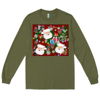Army Green santa christmas Long Sleeve Tee - AdoDesignShop