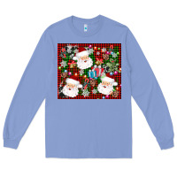 Colony Blue santa christmas Long Sleeve Tee - AdoDesignShop