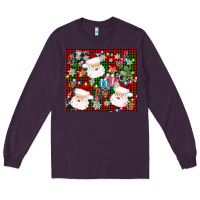 Plum santa christmas Long Sleeve Tee - AdoDesignShop