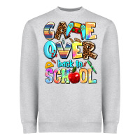 Heather Grey game over back to school Heavyweight Sweatshirt - AdoDesignShop
