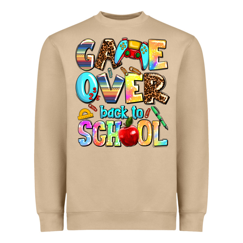Game Over Back To School Heavyweight Sweatshirt by AdoDesignShop | Teevron