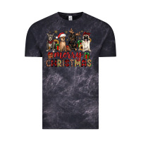 Cloud Black merry christmas chihuahua pitbull pug dachshund Vintage Tee - JahusDesignShop