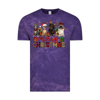Cloud Purple merry christmas chihuahua pitbull pug dachshund Vintage Tee - JahusDesignShop