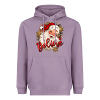 Lavender believe christmas santa claus Heavyweight Hoodie - MaliasSmallBusiness