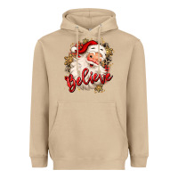 Mushroom believe christmas santa claus Heavyweight Hoodie - MaliasSmallBusiness