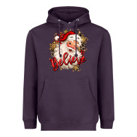 Plum believe christmas santa claus Heavyweight Hoodie - MaliasSmallBusiness